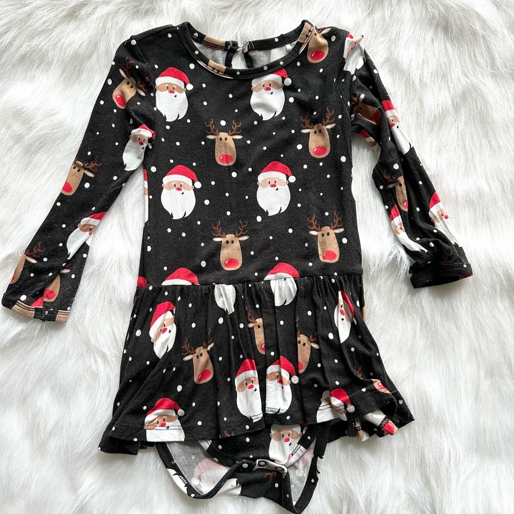 Bums and Roses Ruffle Dress